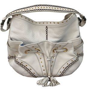 Cole Haan cream Leather Shoulder Bag